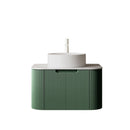 DINA 24" Bathroom Vanity & Sink, Floating Curved Edges by HouseOfZazla