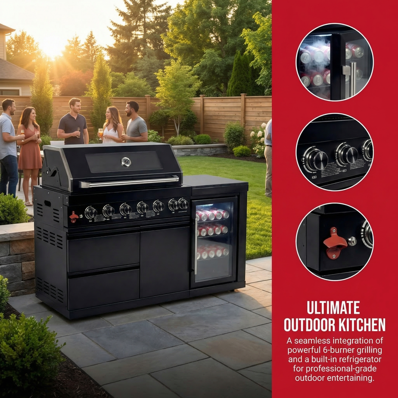 6-Burner Propane Gas Grill, photo 3 of 6