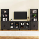Farmhouse TV Stand With Solid Wood Gourd Shaped Legs For TVs Up To 70" by HouseOfZazla