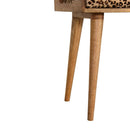 Leopard Tray Style Footstool - Brown Oak by HouseOfZazla