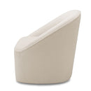 Anson - Swivel Chair With Soft Rounded Back - Off White by HouseOfZazla