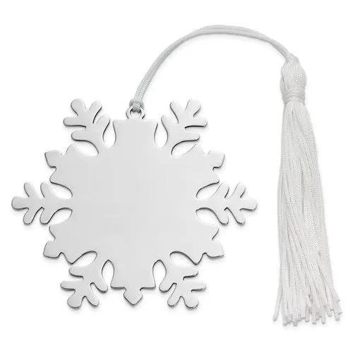 Snowflake Ornament W/white Tassel,np, photo 3 of 3