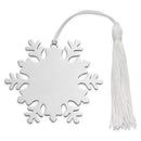 Snowflake Ornament W/white Tassel,np by creativegiftsdirect