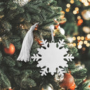 Snowflake Ornament W/white Tassel,np by creativegiftsdirect