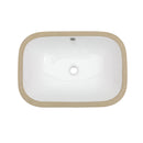 Modern Ceramic Undermount Bathroom Sink With Overflow, High Quality by HouseOfZazla