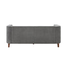 Modern 3 Seater Sofa Upholstered Couch with Curved Armrests