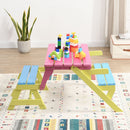 Kids Multi-Functional Arm Chair, Table With 2 Benches All-In-One Set by HouseOfZazla