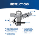 Brass Impact Sprinkler on Zinc Spike 56946