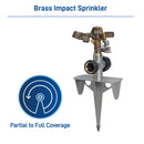 Brass Impact Sprinkler on Zinc Spike 56946