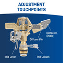 1/2-in. Brass Impact Sprinkler Head 55032