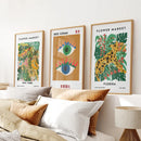 Modern Abstract Flower Marker Set of 3 Piece by Wall Art Set