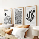 Set Of 3 Black and White Minimalist Prints by Wall Art Set