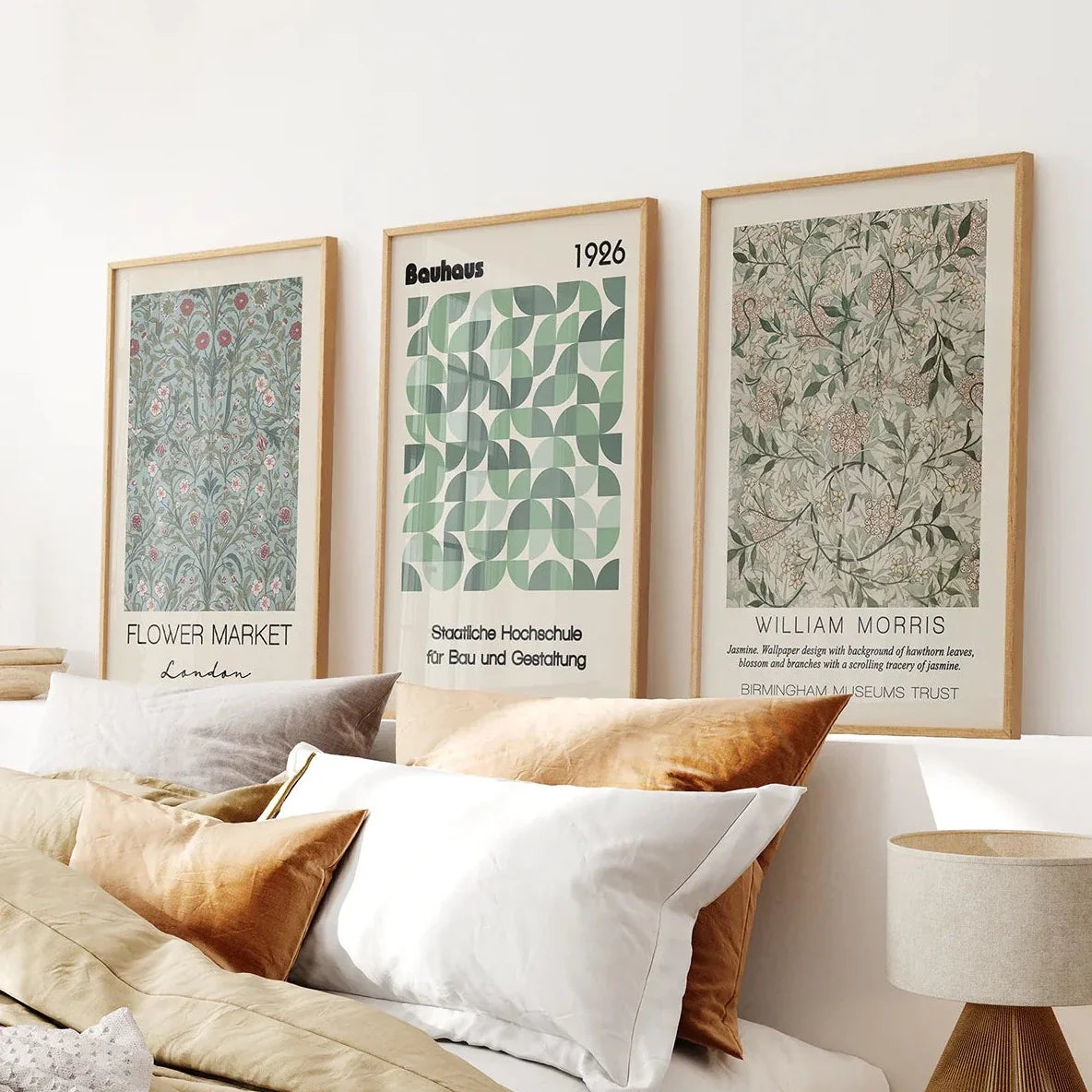 Botanical Neutral Wall Art Home Posters Set