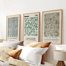 Botanical Neutral Wall Art Home Posters Set by Wall Art Set