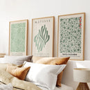 Sage Green Matisse Art Print Set of 3 Piece by Wall Art Set