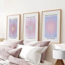 Trendy Spiritual Aura Energy Set of 3 Prints by Wall Art Set