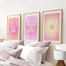 Colourful Gradient Aura Angel Wall Decor by Wall Art Set