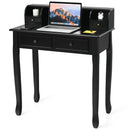 Writing Desk 2-Tier Vanity Desk Computer Desk with 4 Drawers by LJGDeals