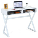 Modern Computer Desk Makeup Vanity Table with 2 Storage Compartments by LJGDeals
