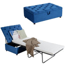 Folding Ottoman Sleeper Bed with Mattress for Guest Bed and Office Nap by LJGDeals