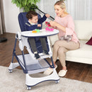 A-Shaped High Chair with 4 Lockable Wheels by LJGDeals