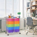20 Drawers Storage Rolling Cart Studio Organizer-Multicolor by LJGDeals