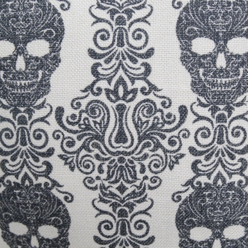 Gothic Damask Skull Throw Pillow, photo 4 of 6