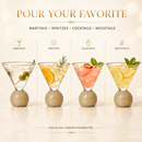 Diamond Studded Martini Glasses Set of 2