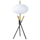 Clarendon - Orb Shade Tripod Table Lamp Desk & Bedside Lamp - Black
