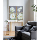 Botanical Wall Art Prints, Home Decor For Living Room Dining Room Bedroom Hallway (Set of 4) - Gray by HouseOfZazla