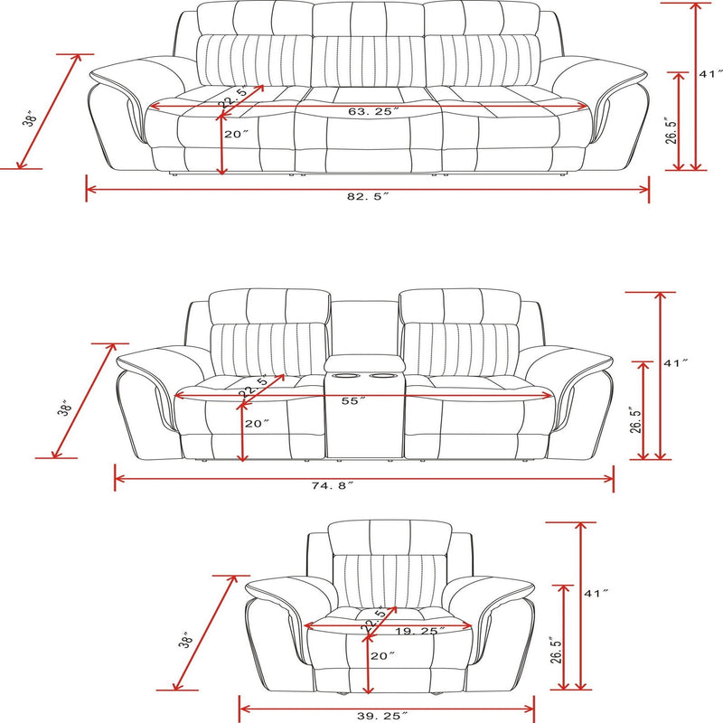 Steban - Glider Recliner - Gray, photo 2 of 6