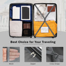 2 Piece Luggage Set With Bags Expanable Spinner Wheels ABS Lightweight Suitcase With Tsa Lock 20" / 24" by HouseOfZazla