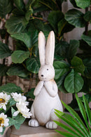7.5x7x20" Textured Bunny Figurine