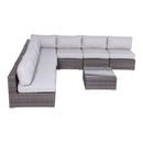 Seating Set With Cushions Handcrafted Wicker Design by HouseOfZazla