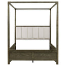 Gran Park Queen Canopy Bed Dark Cocoa