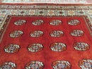 7' X 9' Vintage Handmade Bokhara Turkoman Pakistan Wool Rug Carpet Nice