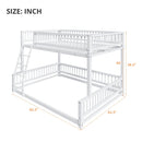 Bunk Bed Frame With Ladder And Safety Guardrails by HouseOfZazla
