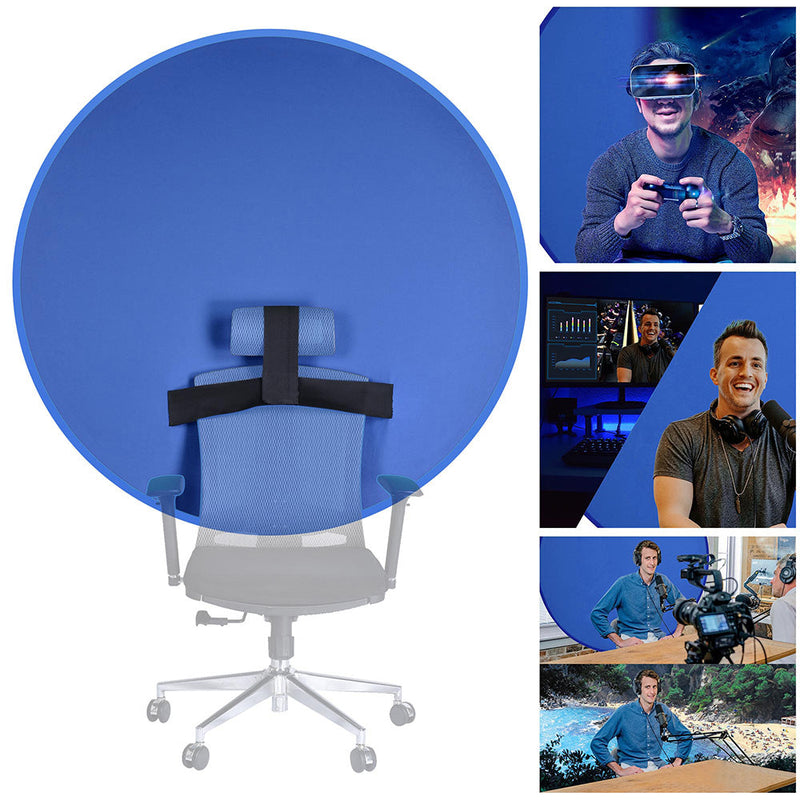 Yescom Webcam Backdrop Collapsible Blue Screen 56"