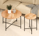 Coffee And End Table Set Waterproof Cover (Set of 2) - Natural Wood / Brown by HouseOfZazla