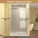 48" Single Sliding Shower Door