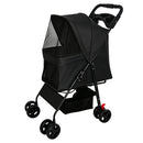 Foldable Pet Stroller for Small Dogs and Cats Under 28 lbs by HouseOfZazla