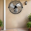 High Velocity 3 Speed Air Circulator Metal Wall Mount Fan by HouseOfZazla