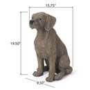 MGO Dog Decor Outdoor Dog Statue - Dark Brown by HouseOfZazla