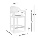 Americana Mid-Century Modern 26" Cane Back Counter Stool by HouseOfZazla