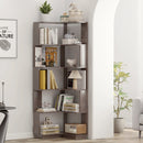 6-Tier L-Shaped Corner Bookshelf with Anti-Tip Safety Kit