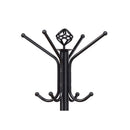 Coat Rack With 3 Tier Hooks For Entryway - Black by HouseOfZazla