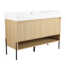 Modern Bathroom Vanity Combo With Single Resin Sink And Storage Cabinet by HouseOfZazla