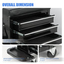 3-Drawer Tool Chest Rolling Mechanic Seat with Tool Trays