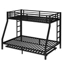 Twin Over Full Metal Bunk Bed with Twin Size Trundle