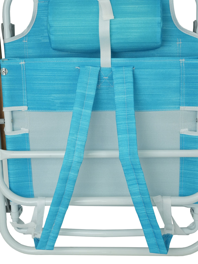 1PCS Backpack Beach Chairs for Adults Beach towel backpack beach chairs for adults 5 position chair with pouch folding lightweight positions back pack 13 inch high